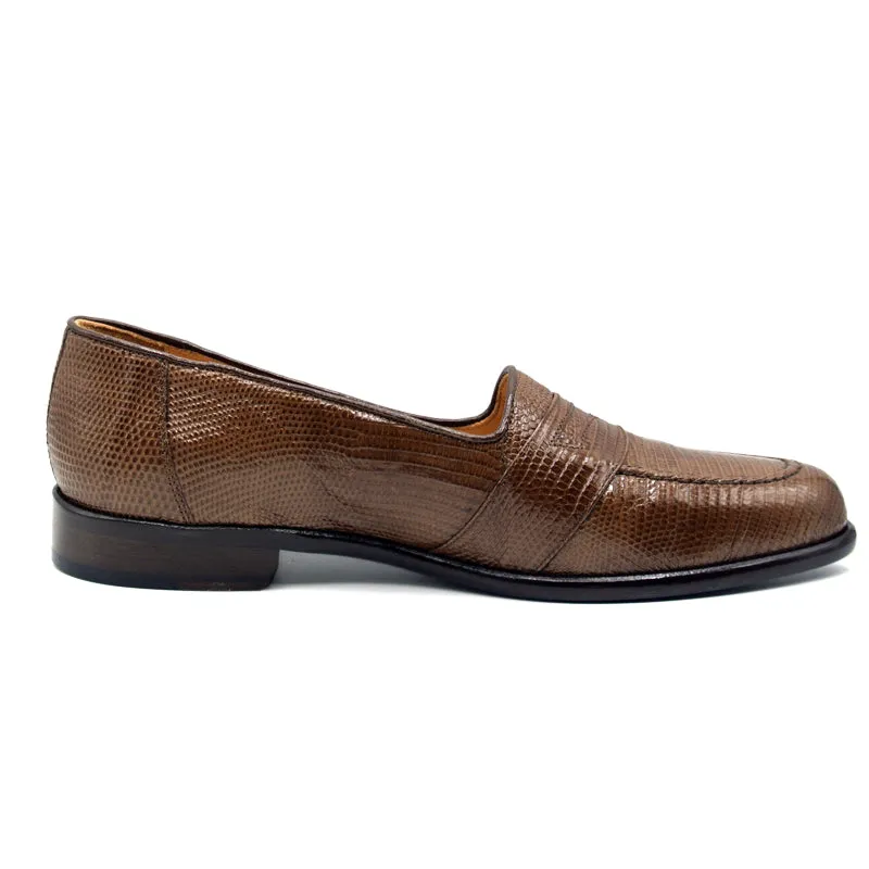 14-202-CGN ROSSI Teju Lizard Penny Loafer, Cognac