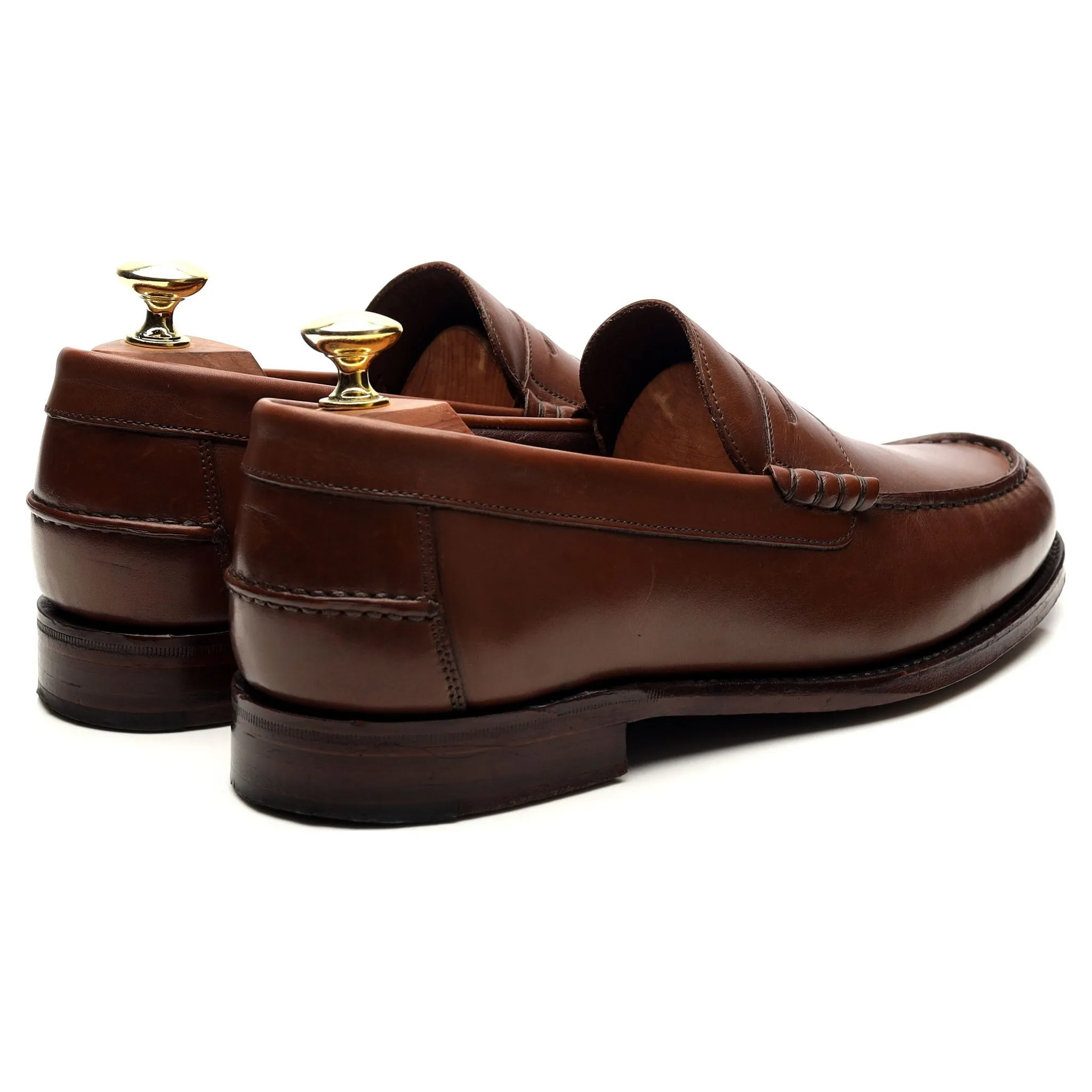 1880 'Hackney' Brown Leather Loafers UK 7 F