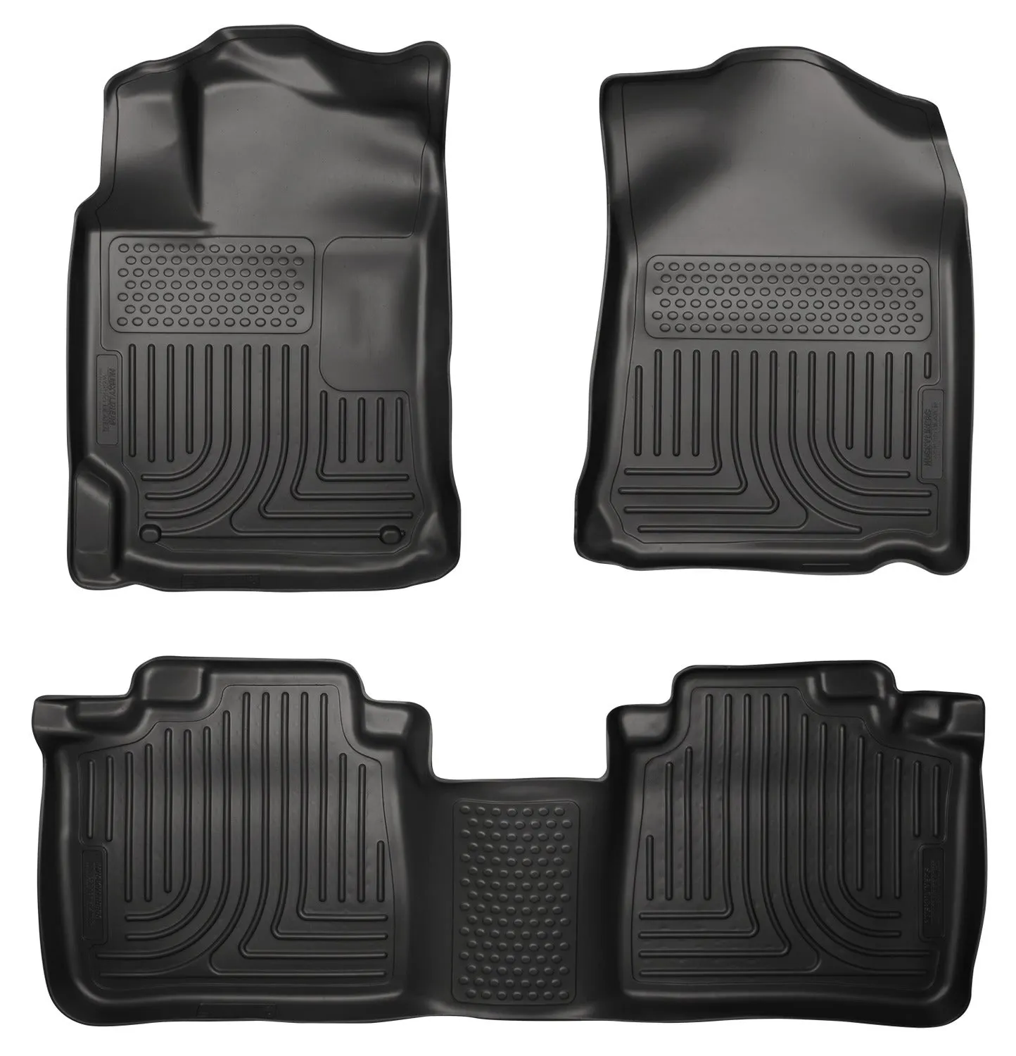 2013-2014 Lexus ES300h, ES350 Front & 2nd Seat Floor Liners - Black