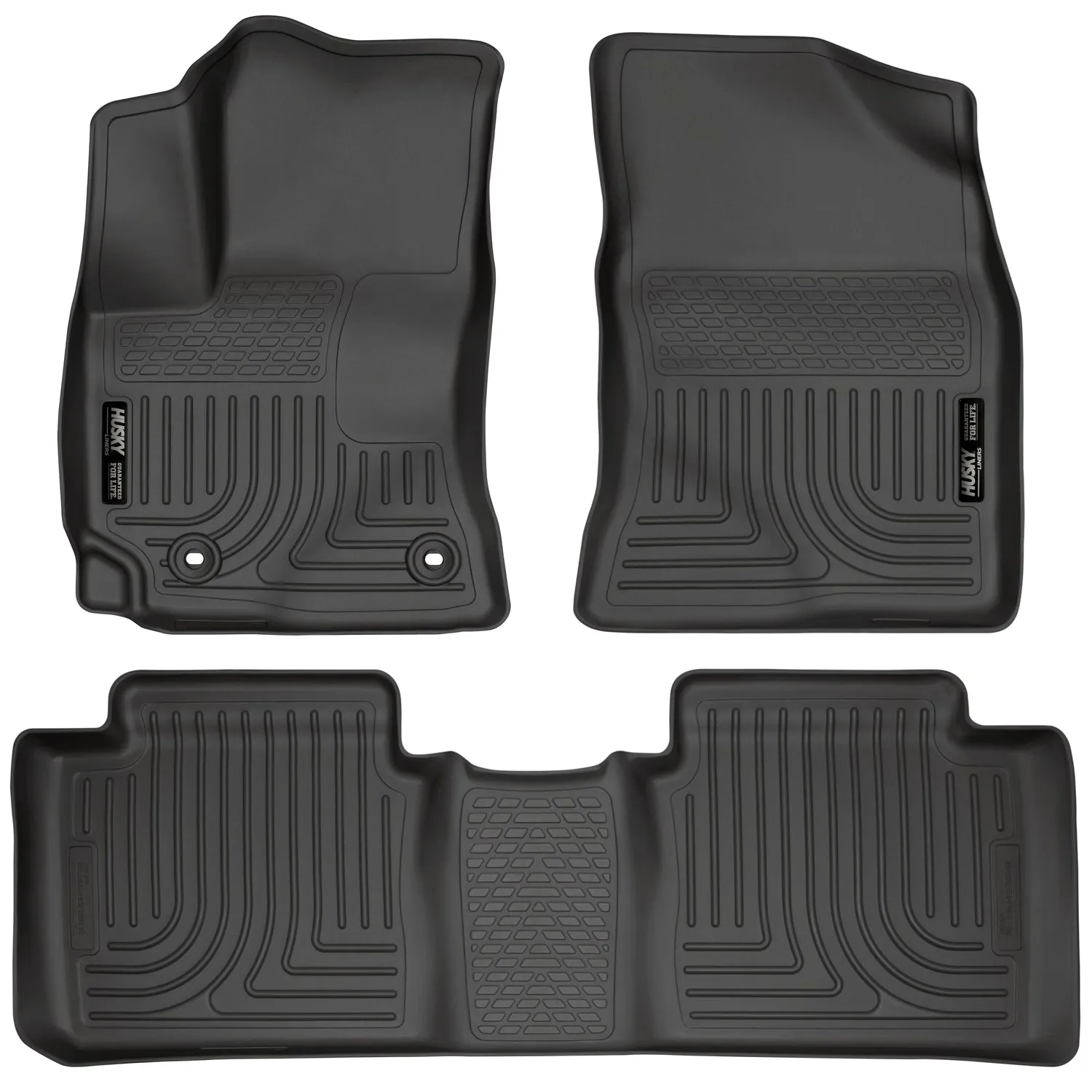 2014-2015 Toyota Corolla Automatic Transmission Front & 2nd Seat Floor Liners - Black