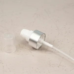 22-400 White Treatment Pump with Brushed Aluminum Shell