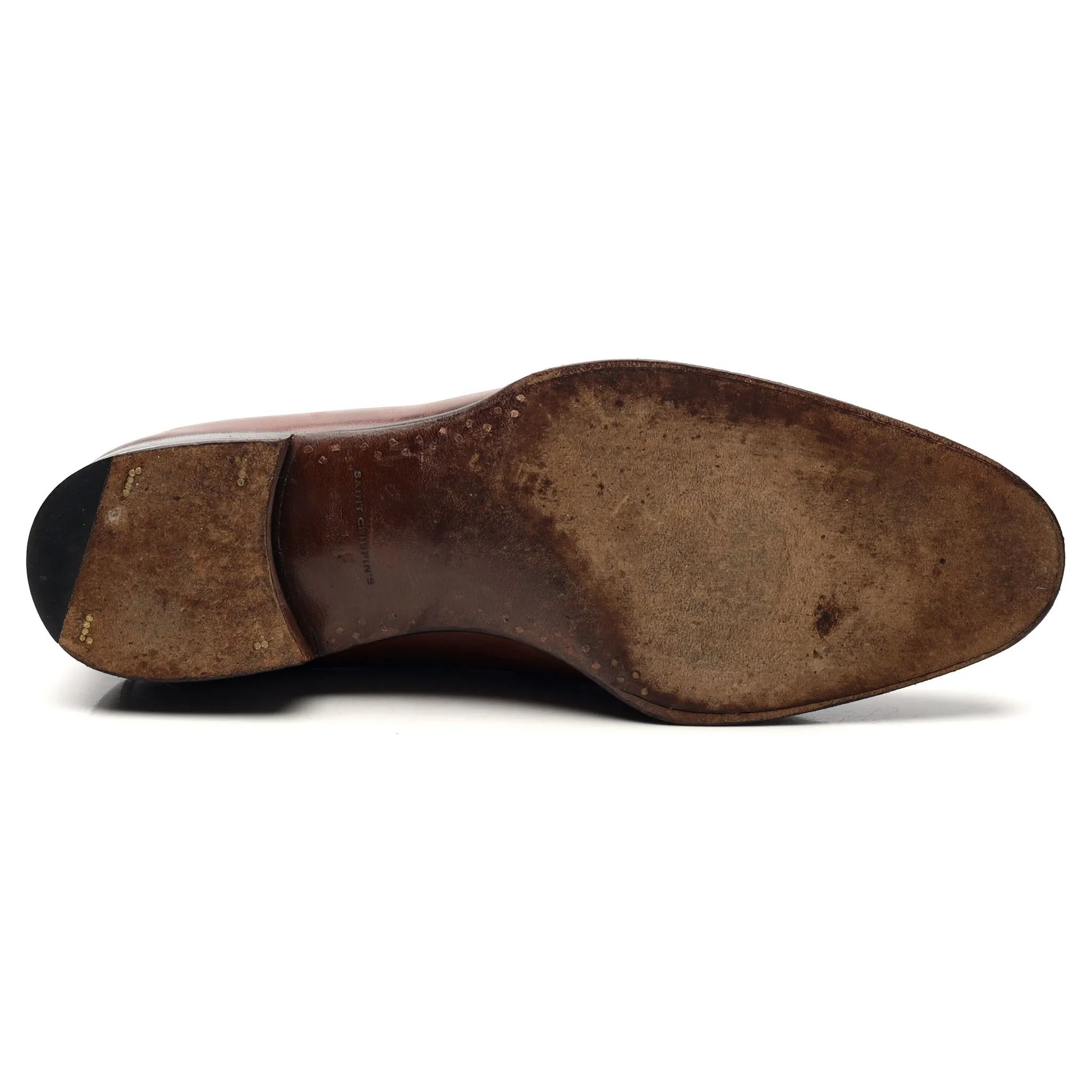 '539' Brown Leather Loafers UK 7.5 F