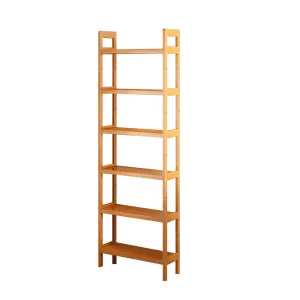 6-Tier Bamboo Bookshelf Storage Rack-50CM