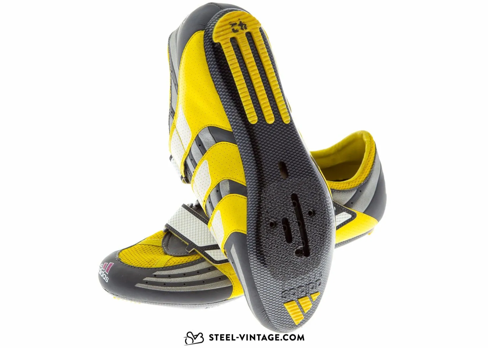 Adidas Adistar Road TT Yellow Cycling Shoes NOS