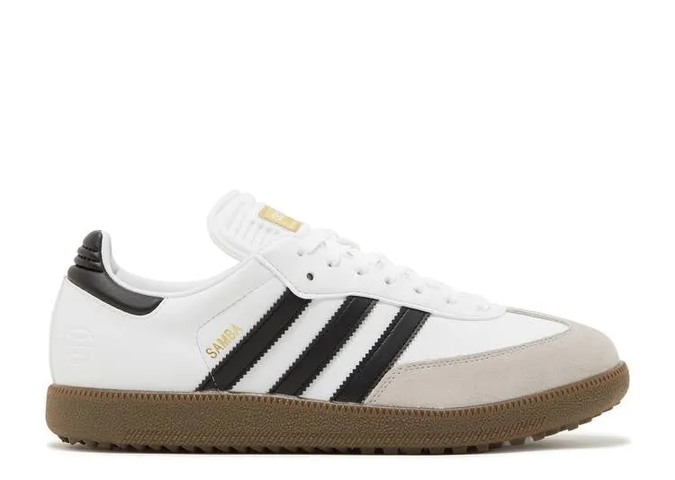 Adidas SAMBA OG SPIKELESS GOLF LE 'WHITE BLACK GUM' sneakers, white