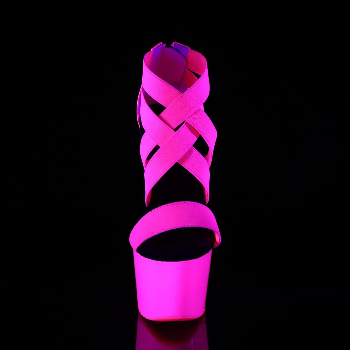 ADORE-769UV Neon Hot Pink Elastic Band-Patent/Neon Hot Pink