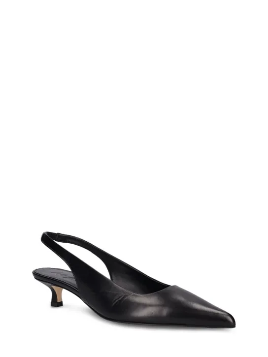 Aeyde   35mm Valerie leather slingback pumps 