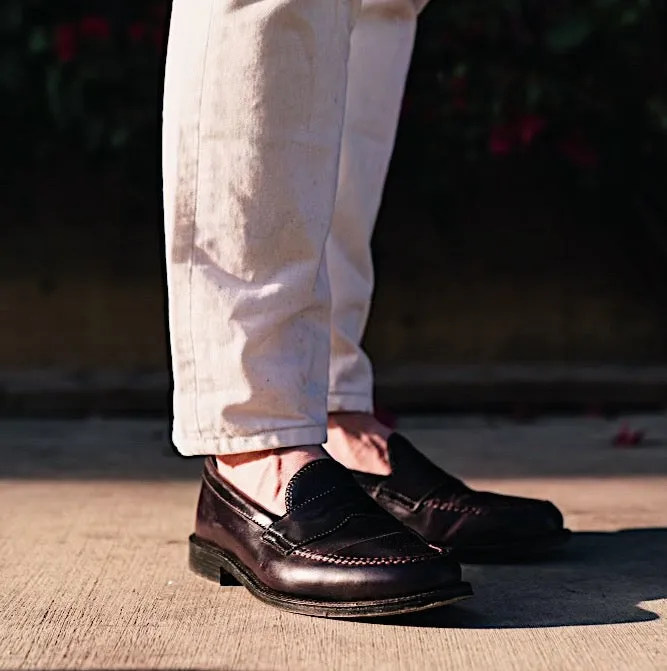 Alden 986 Handsewn Penny Loafer Color 8 Shell Cordovan