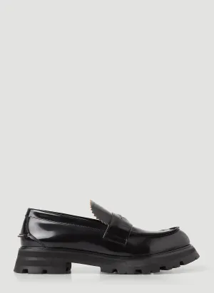 Alexander McQueen Scalloped Tongue Penny Loafers