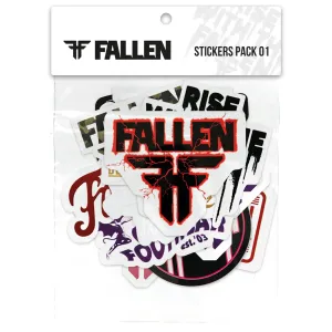 ASSORTED FALLEN FOOTWEAR STICKERS - PACK 1