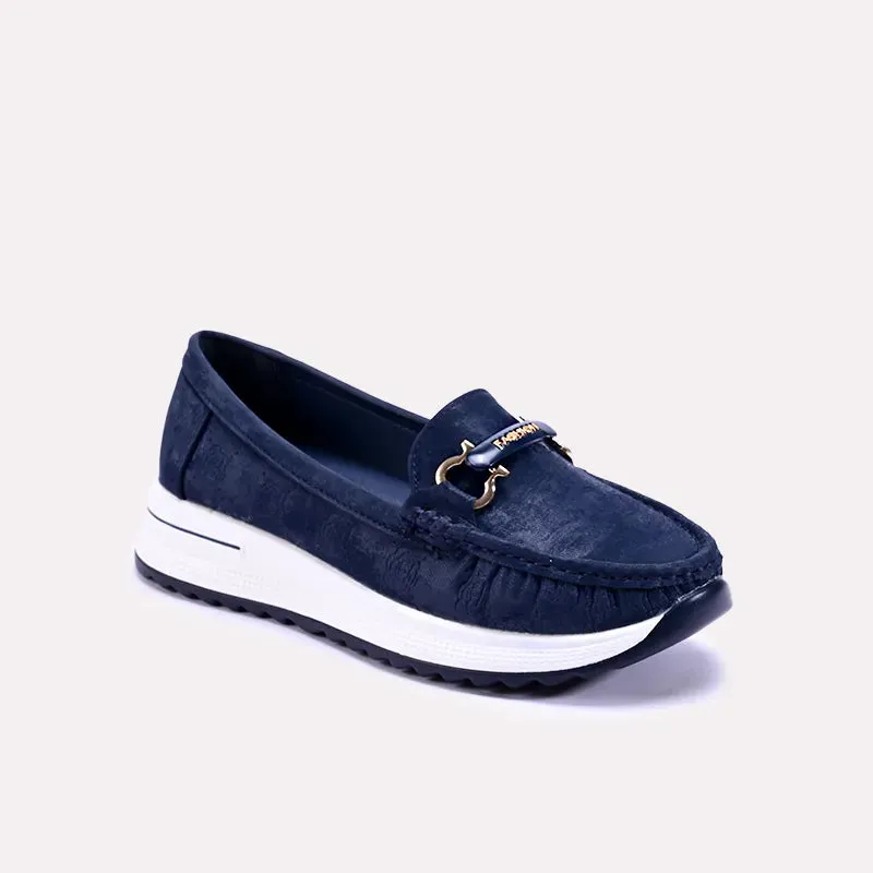 Athena Blue Fancy Loafer Pumps 0431339