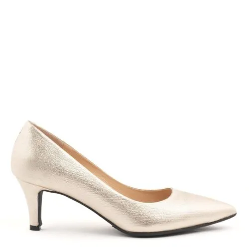 Babouche pumps goud