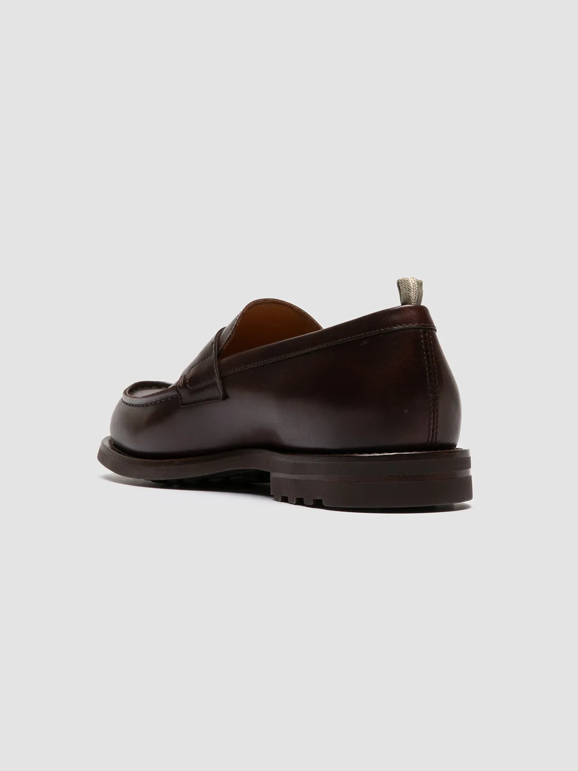 BELMONDO 006 - Brown Leather Penny Loafers