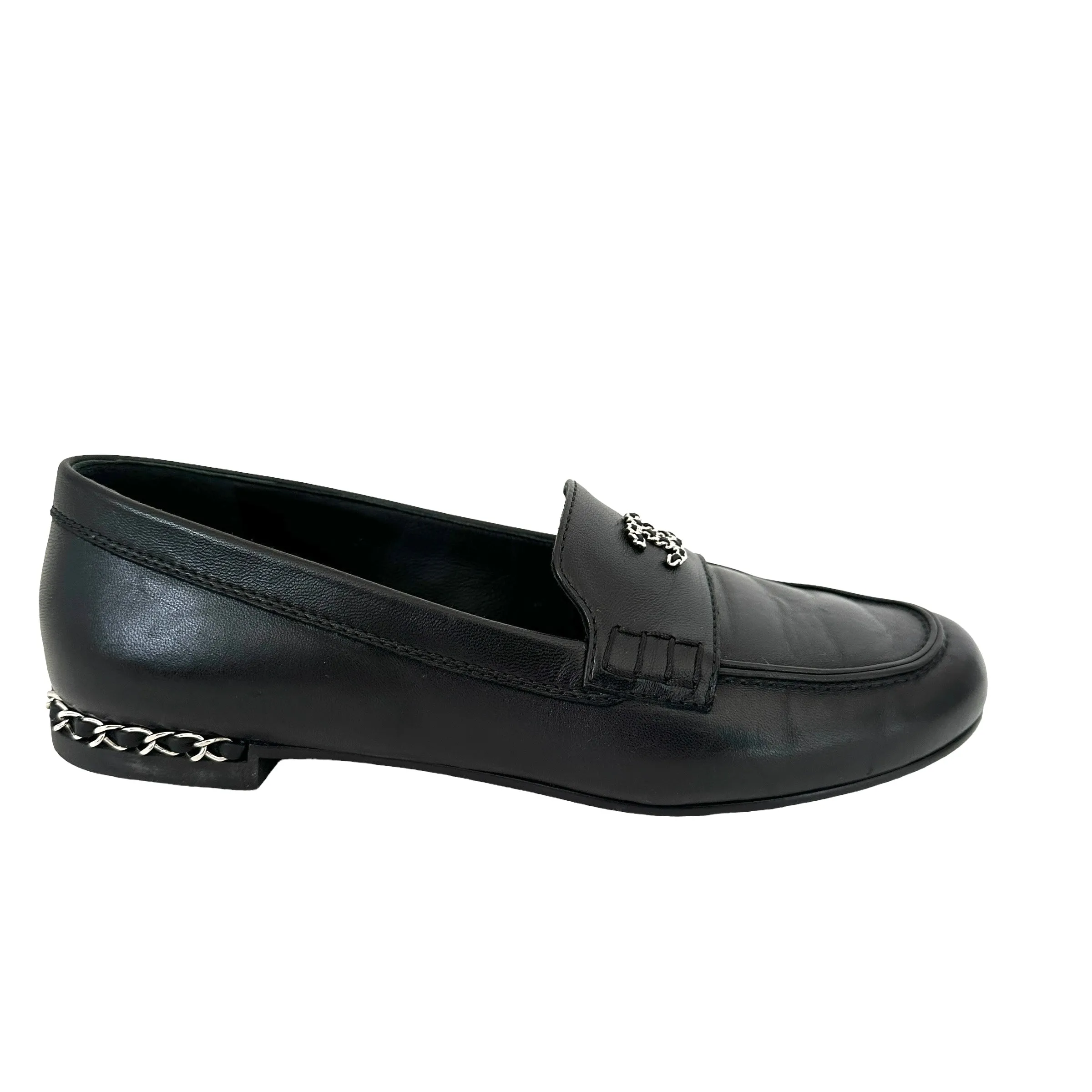 Black Logo Loafers - 8