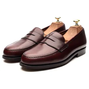 'Boston' Burgundy Leather Loafers UK 7.5 E