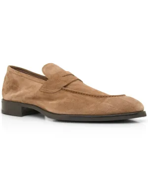 Brera Suede Loafer in Farro