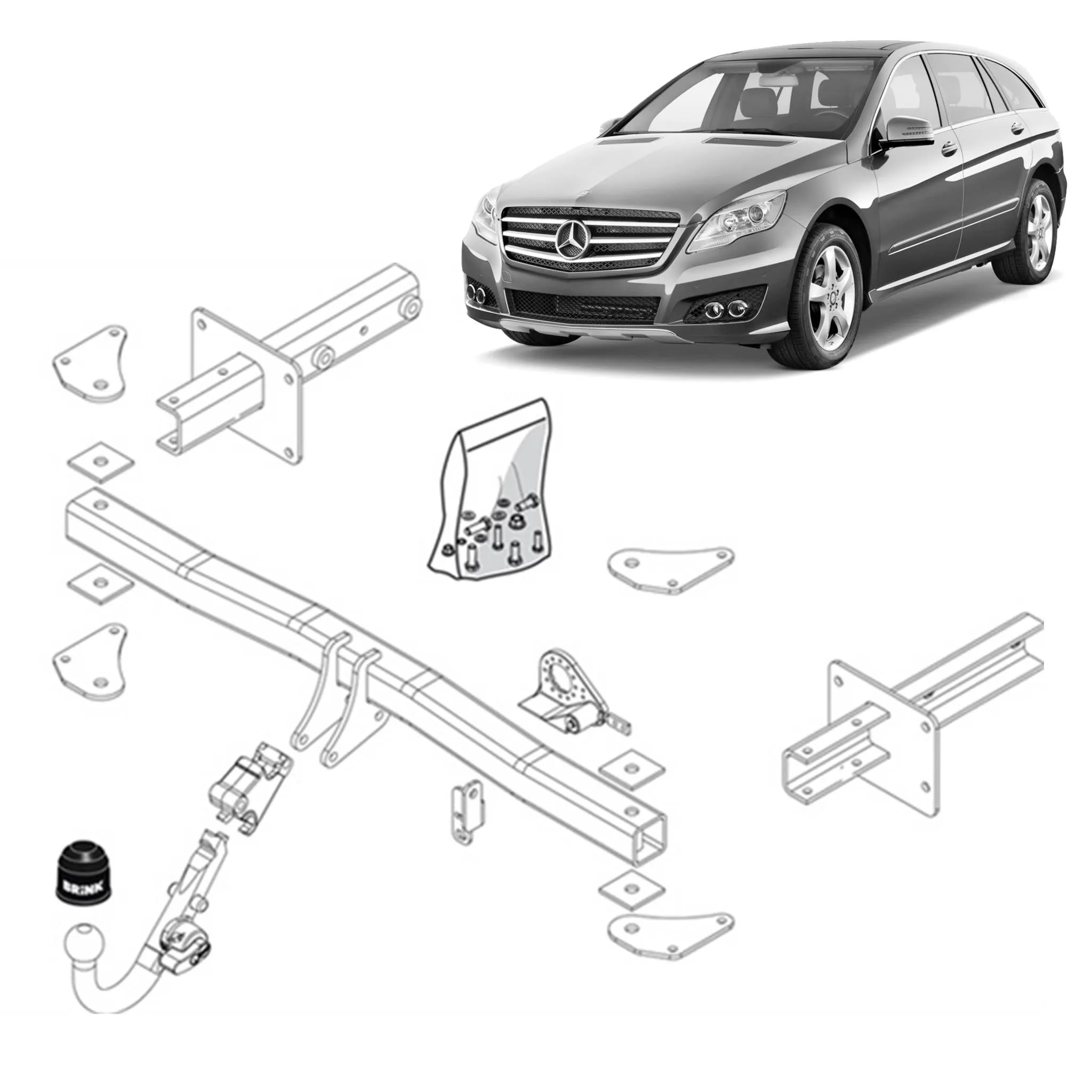 Brink Towbar for MERCEDES-BENZ R-CLASS (01/2006 - 12/2014)