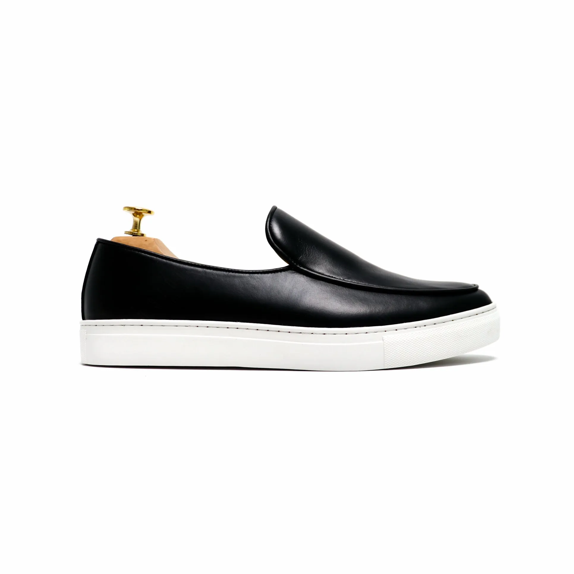 Bruges Belgian Slip On Onyx Black