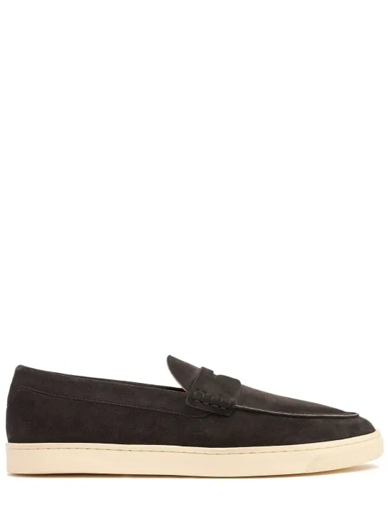 Brunello Cucinelli   Suede penny loafers 