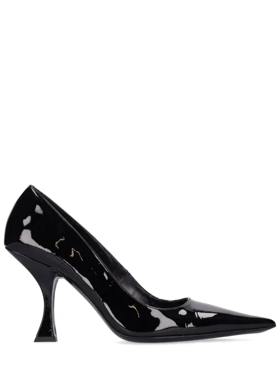 BY FAR   90mm Viva patent leather pumps 