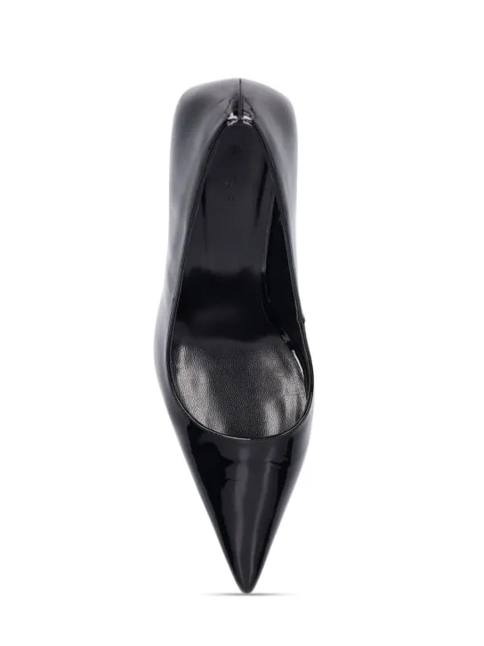 BY FAR   90mm Viva patent leather pumps 