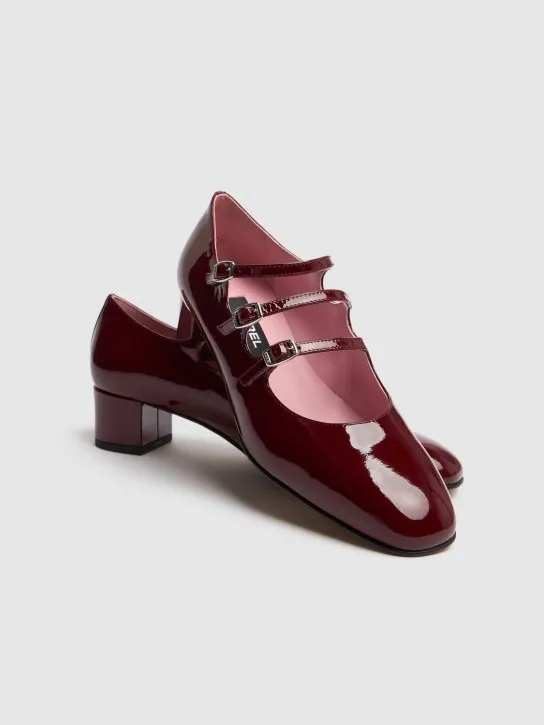 Carel   40mm Kina patent leather pumps 