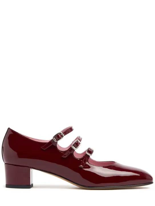 Carel   40mm Kina patent leather pumps 