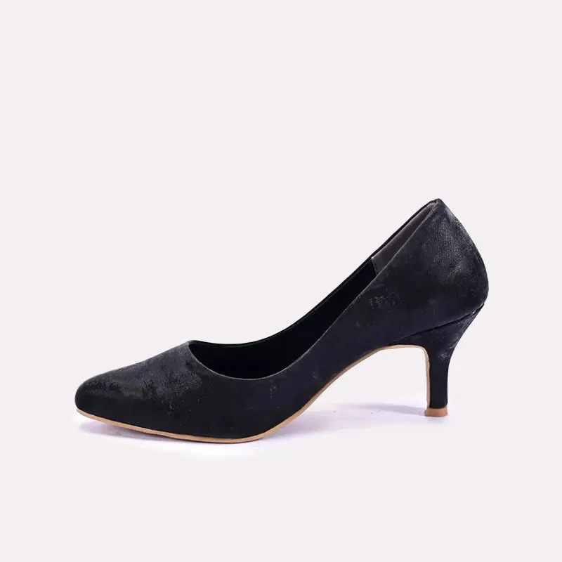 Celestina Black Casual Heel Pumps 0431173