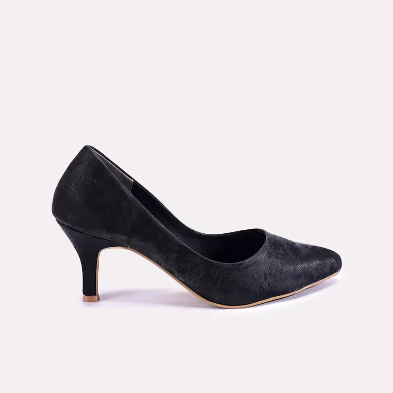 Celestina Black Casual Heel Pumps 0431173