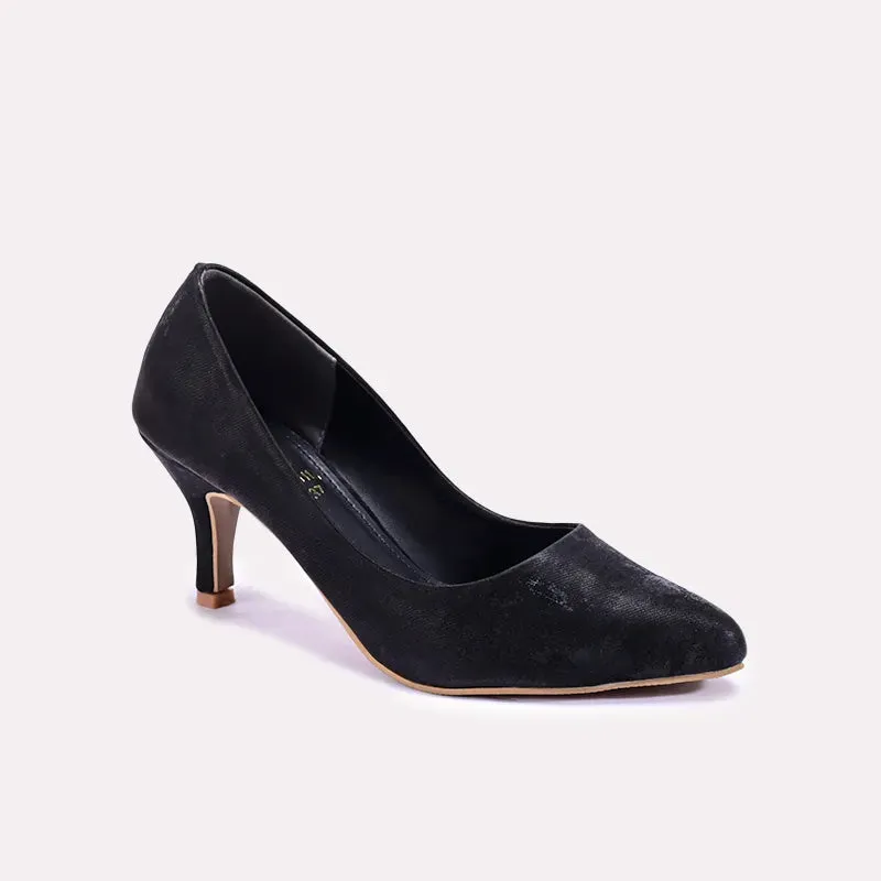 Celestina Black Casual Heel Pumps 0431173