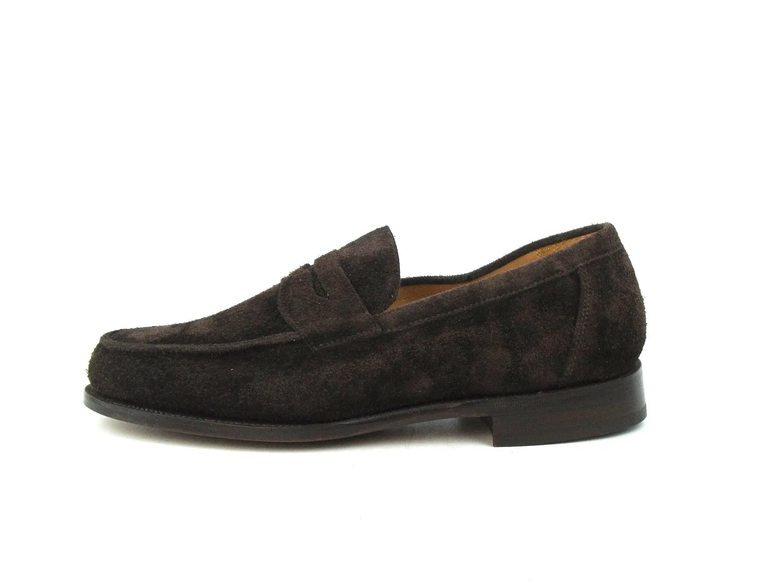 Chicago Penny Loafer - Charcoal Coarse Suede