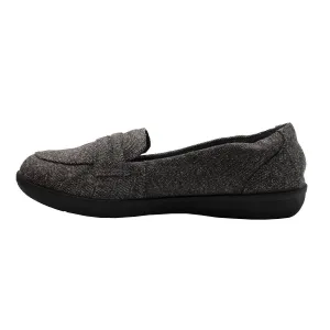 Clarks Ayla Form Penny Loafers Fabric Grey Colour For Women