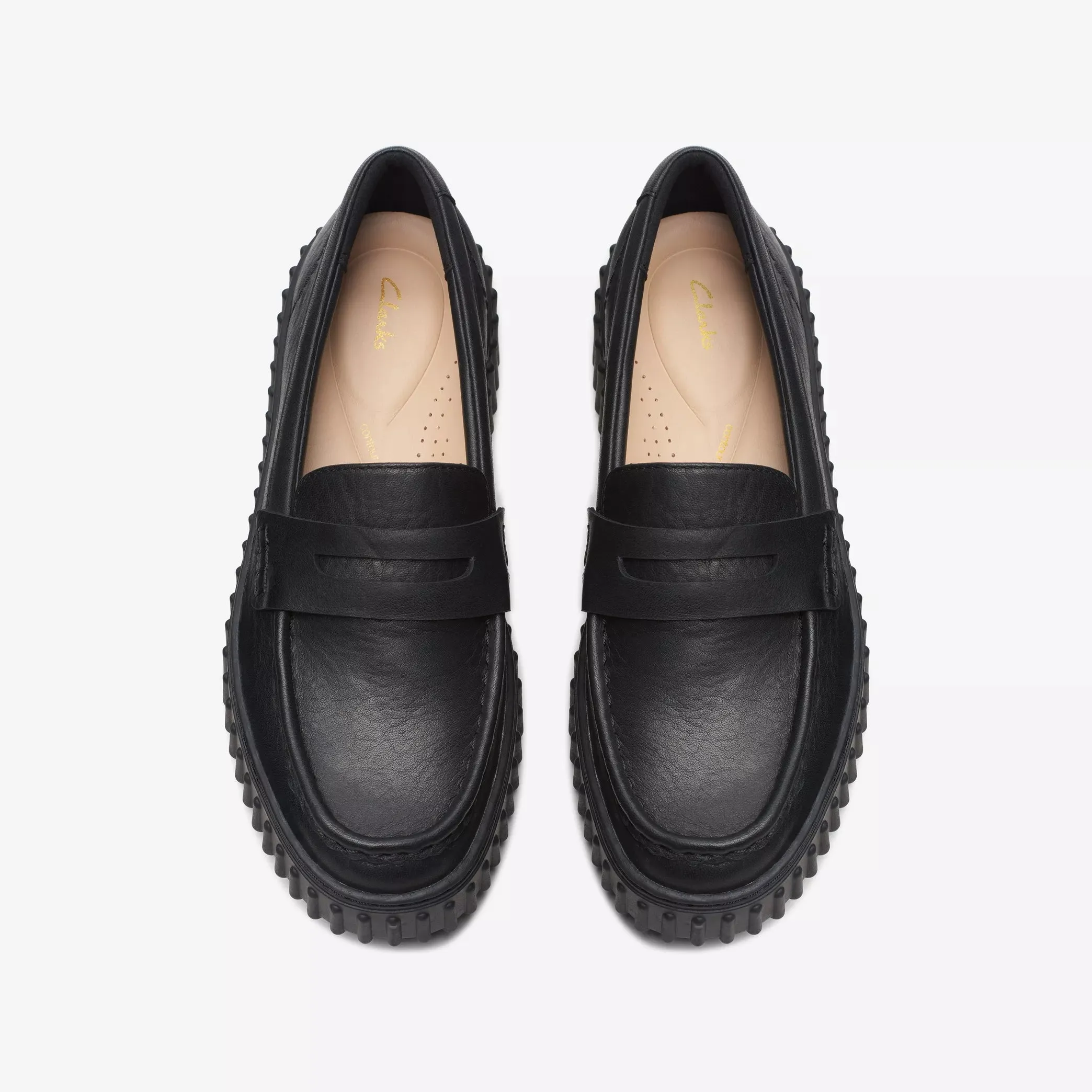 CLARKS | MOCASINES MUJER | TORHILL PENNY BLACK LEATHER | NEGRO