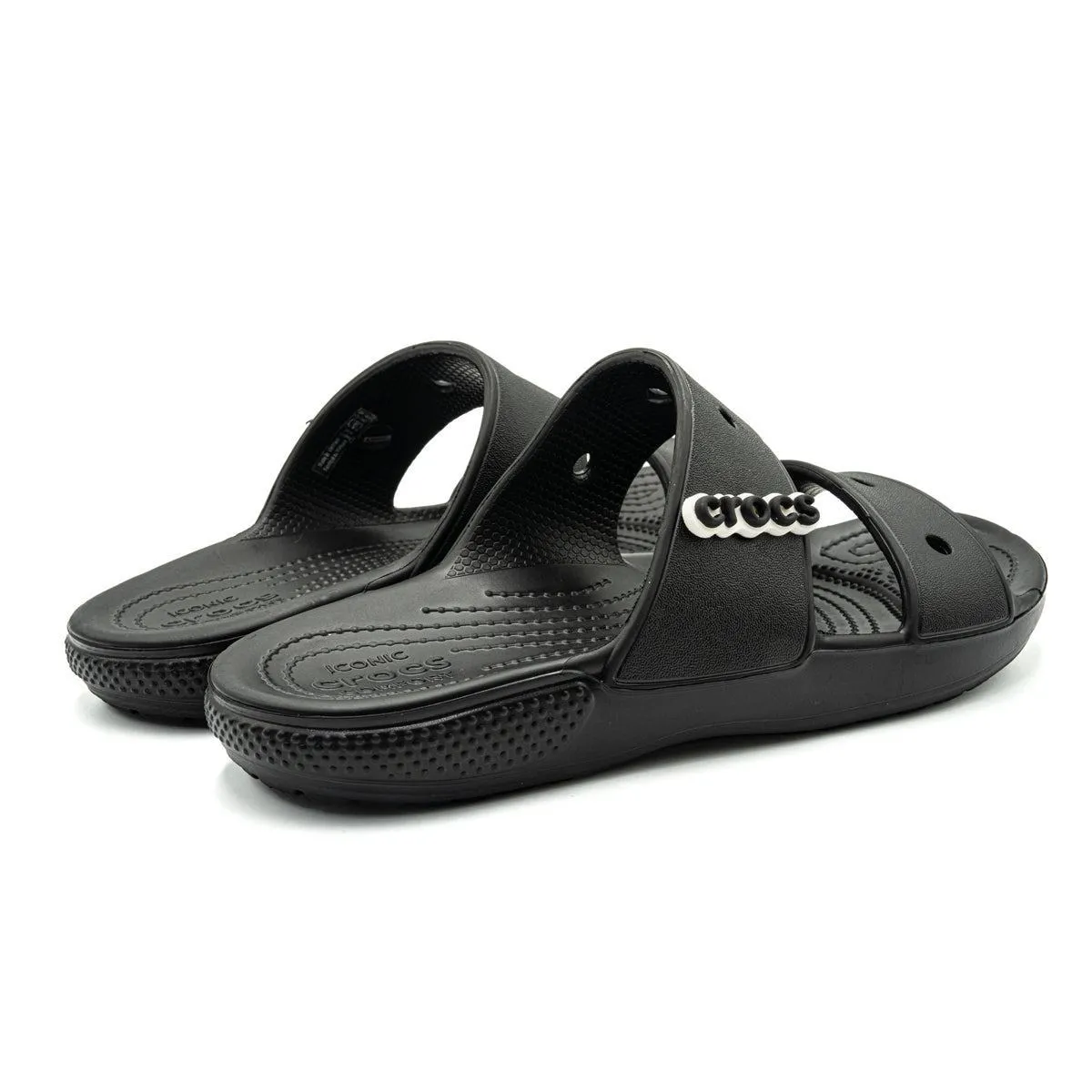 Crocs Classic Sandals Sliders Rubber Black Colour For Women