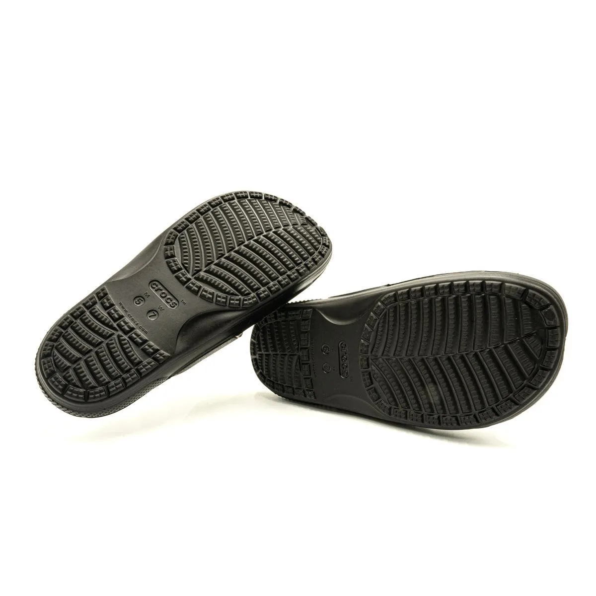 Crocs Classic Sandals Sliders Rubber Black Colour For Women