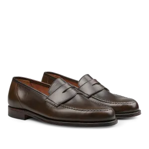 Dark Brown Cordovan Leather Harvard Loafers