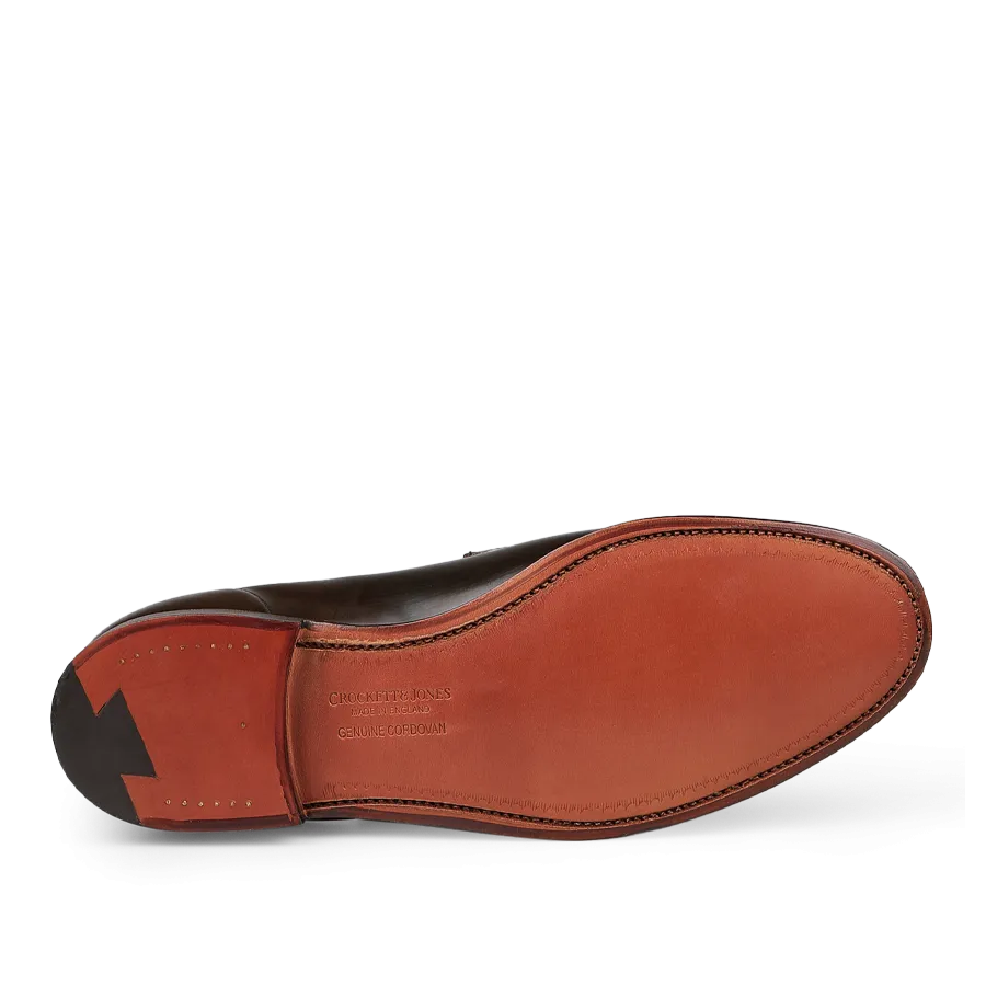 Dark Brown Cordovan Leather Harvard Loafers