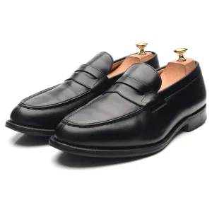 'Darwin' Black Leather Loafers UK 10.5 H