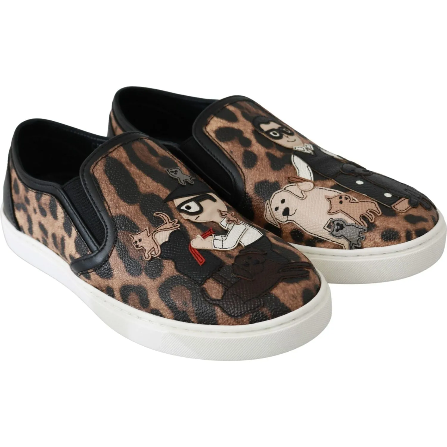 Dolce & Gabbana Chic Leopard Print Loafers for Elegant Comfort