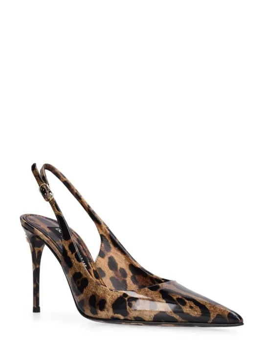 Dolce&amp;Gabbana   90mm Lollo printed leather pumps 