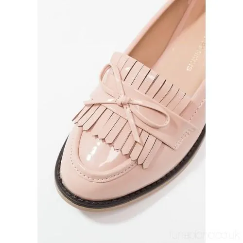 Dorothy Perkins Womens Lotty Slip-on Nude Fringe Loafers