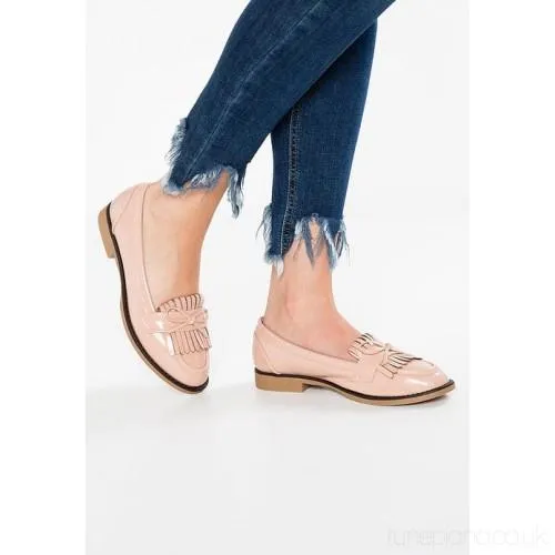 Dorothy Perkins Womens Lotty Slip-on Nude Fringe Loafers