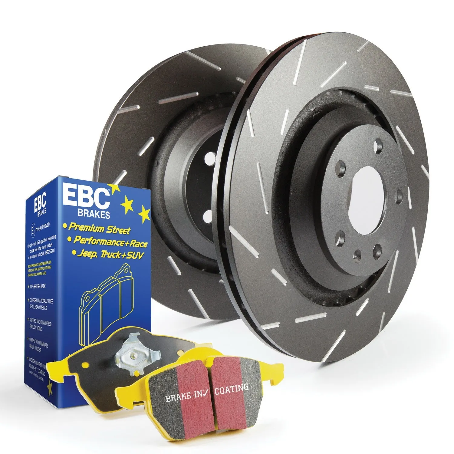 EBC Brakes S9KF1487 S9 Kits Yellowstuff and USR Rotors