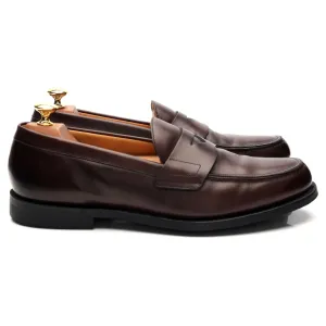 'Elveden' Dark Brown Leather Loafers UK 9.5 F