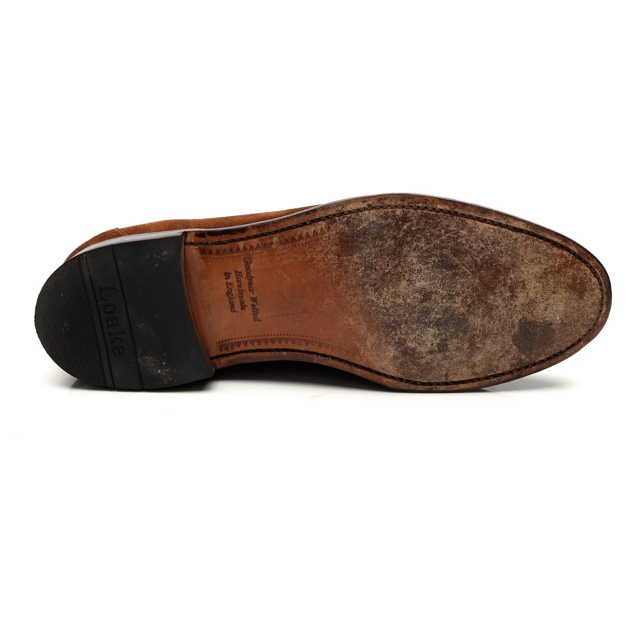 'Eton' Brown Suede Loafers UK 9 F