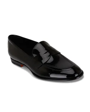 Facile Patent Loafer in Black