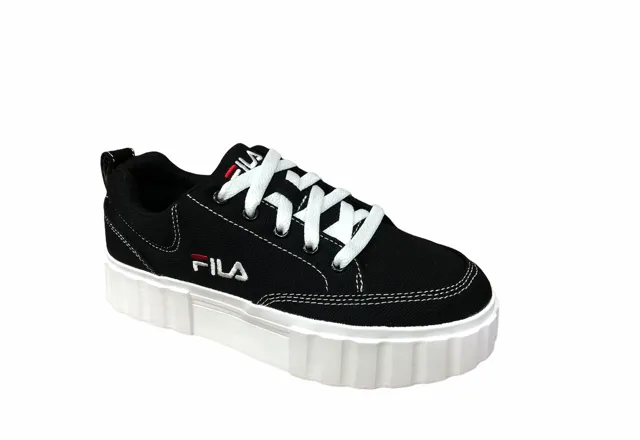 Fila scarpa sneakers in tela con zeppa da donna Sandblast 1011209.25Y nero