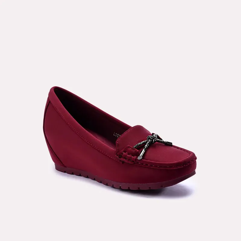 Francesca Maroon Casual Pumps 0431281