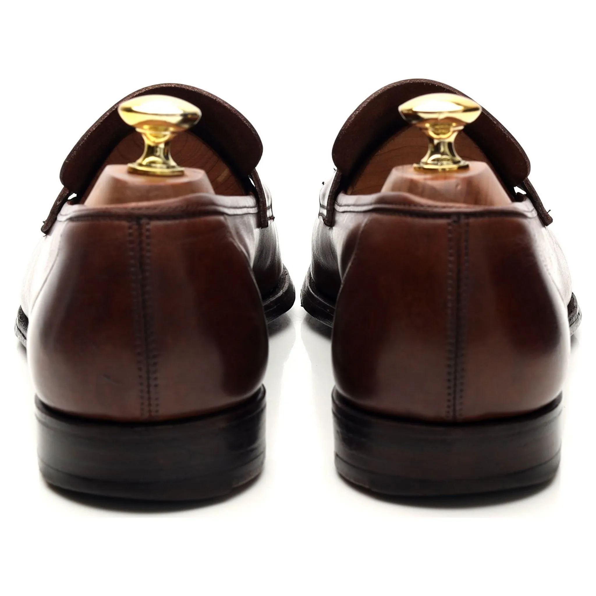 'George' Dark Brown Leather Loafer UK 8 E