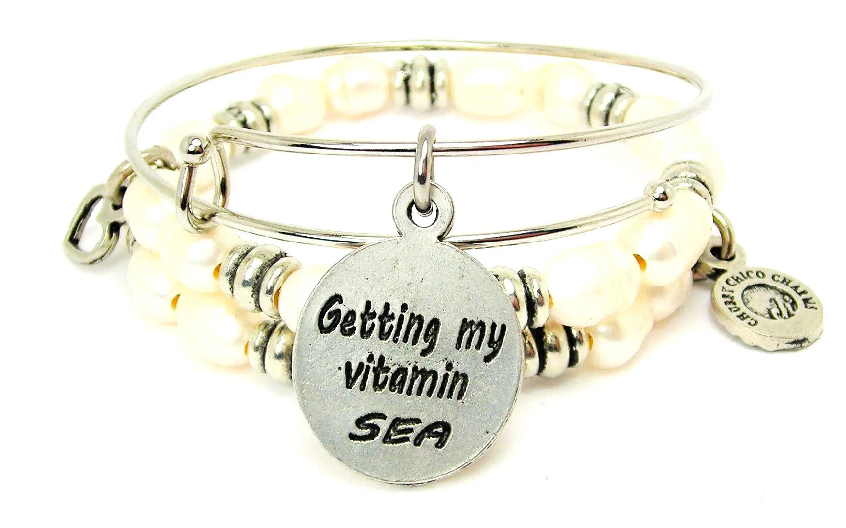 Getting My Vitamin Sea Fresh Water Pearls Expandable Bangle Bracelet Set